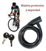 Geko Bike Motorcycle Braided Steel Cable Lock 100cm 3