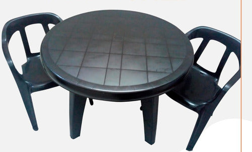 Reinforced One Meter Table and Chair Set 0