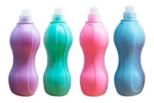 Botella Deportiva Plastica 500cc Con Pico Dep Colores X24 0