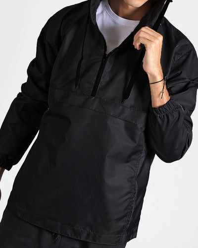 Chelsea Market Men's New Fury Windbreaker Anorak with Hood 1