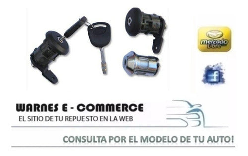 Kit Cilindros Puerta + Arranque Ford Fiesta Ka Courier 1