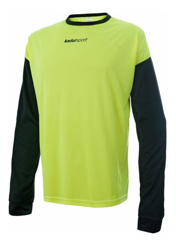 Goalkeeper Long Sleeve Soccer Jersey with Elbow Impact Protection by Kadur 17