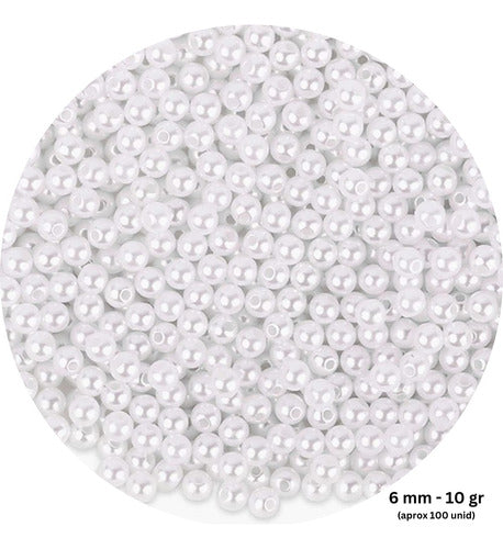 MILANA.UY Plastic Pearls Beads for Bijou Bracelets | 10 Grams Bag 3