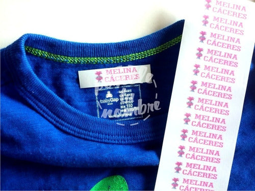 25 Custom Name Iron-On Clothing Labels 4