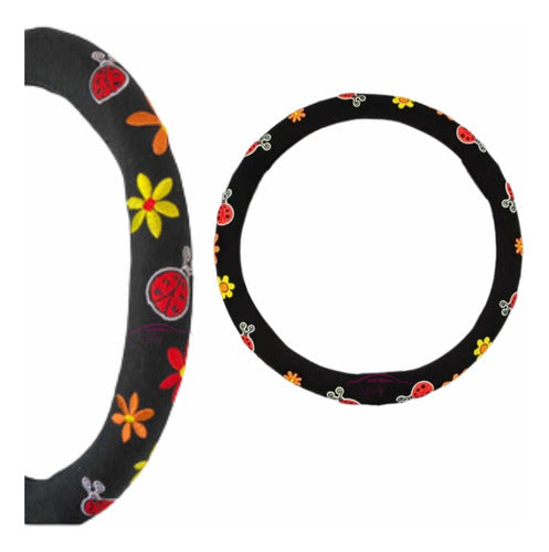 LadyCar Floral Steering Wheel Cover for Women 0