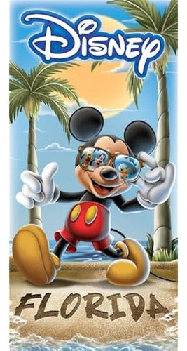 Disney Mickey Mouse With Sunglasses Beach Towel Collection 0