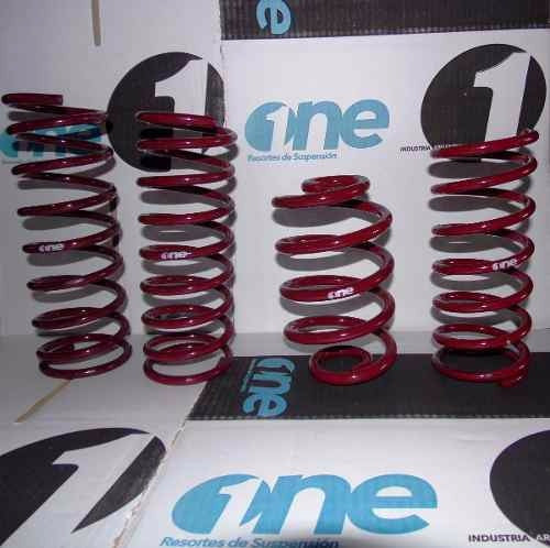 One Kit Espiral Resorte X 2 Volkswagen Polo Progres Trasero 1