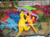 Set Kit Juego Dinosaurios De Goma Colores Vivos 12 Piezas 0