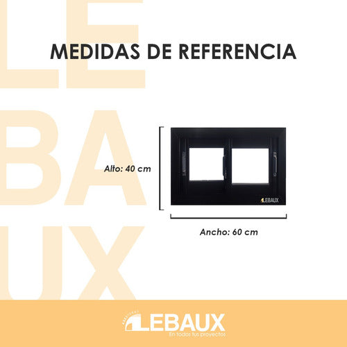 Lebaux Herrero Ventana Ventiluz 60x40 Negro 1