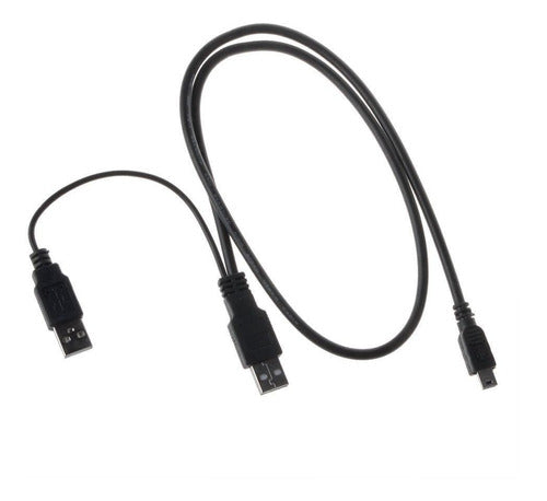 Usb De Doble Potencia Y Forma 2 X Tipo A - Mini B Cable Disc 1