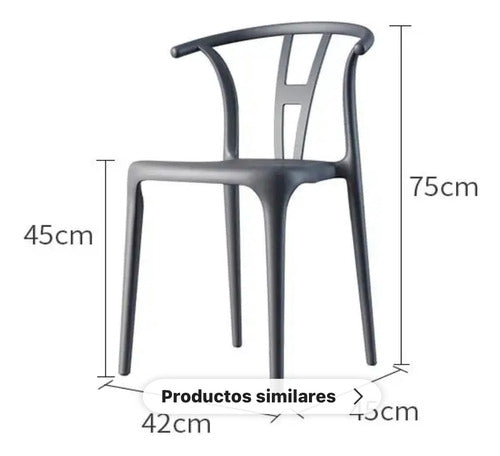 Proimport Wishbone Dining Chair Set of 4 Units 1