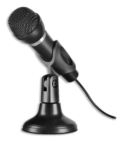 Generic Omnidirectional PC Microphone with 180-Degree Support for Voice Recording 0