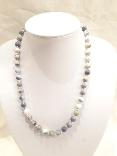 Viviana Moreno 6mm Sodalite Ball Necklace 1