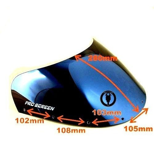 Curtain - Proscreen Parabrisa Burbuja Motos Suzuki Gsxr 750 88/90 Gsxr750 Fume 3