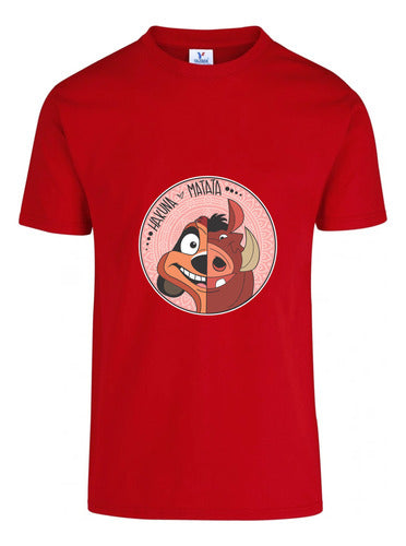 Memo Estampados Hakuna Matata Timon Y Pumba T-Shirt 2