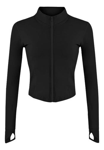 Chaqueta Running Liviefent Mujer Negro Talla Mediana 0