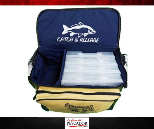 Depredador Fishing Backpack with 4 3600 Tackle Boxes 3