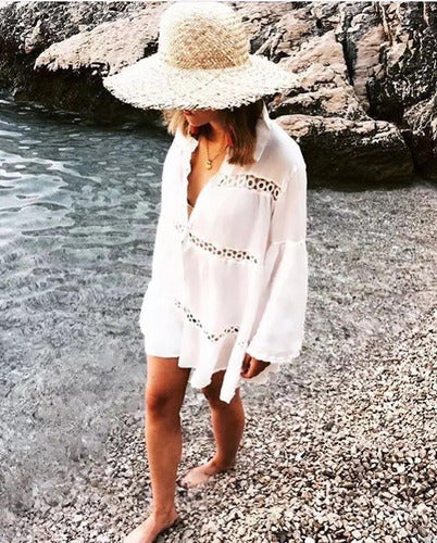 Imported White Beach Tunic 1