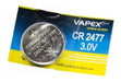 Vapex CR2477 Lithium Battery 3V Pack of 5 Units 0