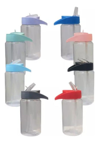 Facila 16 Plastic Sport Water Bottles 400ml 0