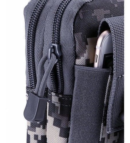 Riñonera Molle Edc Tactico Militar Porta Celular Acu 3