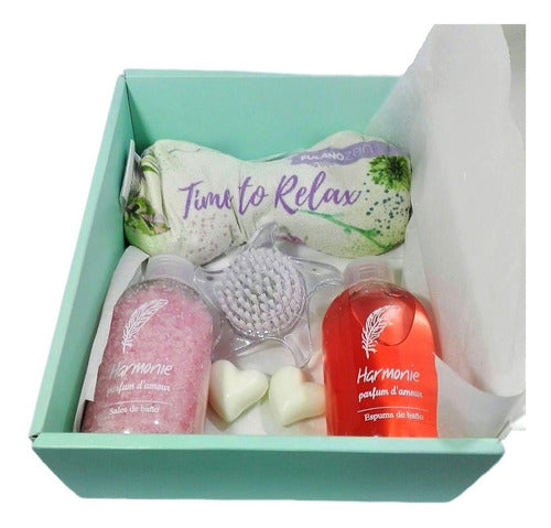 Business Gift Box - Rose Aroma Spa Gift Set Kit N51 - Gift Box Empresarial Aroma Caja Regalo Rosas Set Kit Spa N51