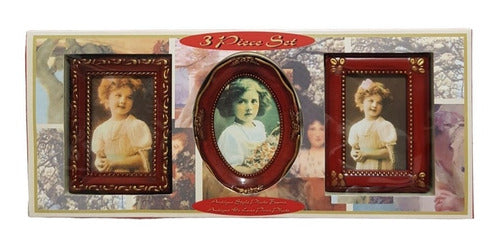 Generic Set of 3 Picture Frames (Ideal for Souvenirs) Cod. 502 0