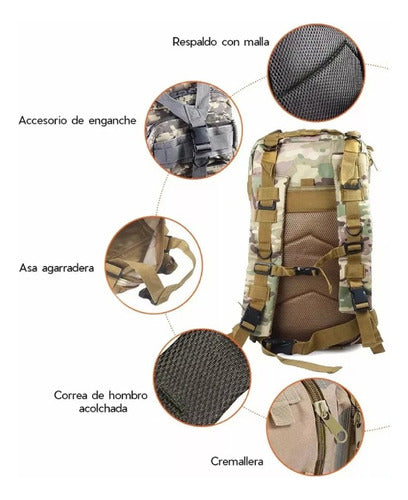 Electroimporta Waterproof Reinforced Military Tactical Backpack 4