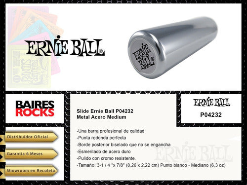 Ernie Ball Slide P04232 Metal Steel Medium 1