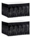 Cortinas Tinsel Negro, 74x183 Cm Para Mesas Rectangulares 0