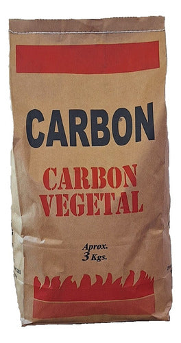 Carbón Vegetal Bolsa De 3kilos 0