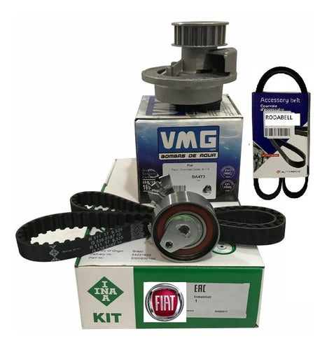 INA Timing Kit for Fiat Siena 1.8 8v + Water Pump + Poly V 0