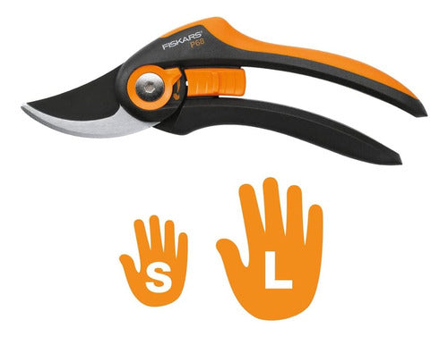 Fiskars Smartfit Pruner Bypass P68, Diámetro De Corte Ajusta 1