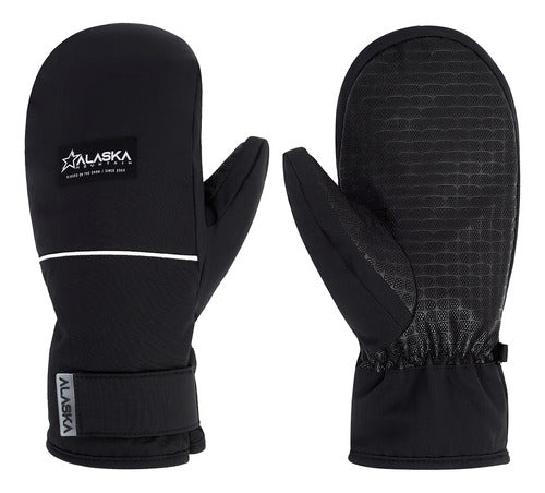 Alaska Guantes Mitones Comando 10K Ski Snow Negro Hombre 0