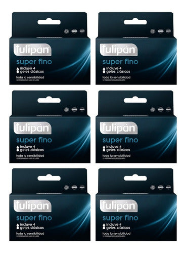 Tulipán Super Thin Latex Condoms - 6 Boxes of 12 0