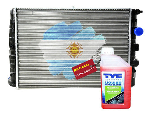 TYC Radiador Agua Saveiro 1.9 2002 2003 2004 + Refrigerante 0