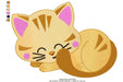 Embroidery Machine Animal Cat Kitten Orange Matrix 741 5