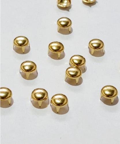 Set of 1000 Golden 9.5mm Domed Rivets 0