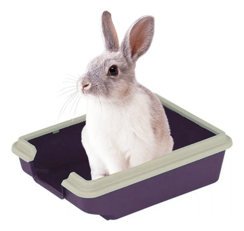 Rabbit Rodent Small Sanitary Tray Litter Box 0