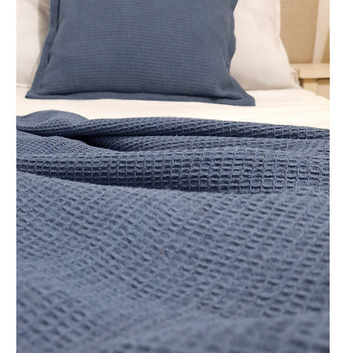 XL Honeycomb Waffle Throw Blanket - Queen Bed Footboard - 250cm 30
