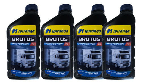 4 Litros Óleo Motor Diesel 15w40 Ipiranga Brutus Cl4 0