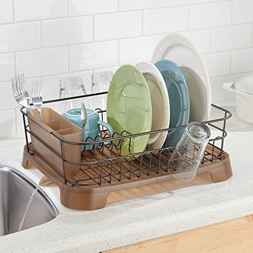 Mdesign Dish Drainer Con Caño Giratorio Para Encimera De Coc 1