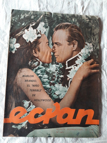 Revista Ecran N° 1671 15/02/63 - Marlon Brando - Zig Zag 0