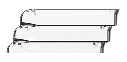 Bandeja Acrílica Papelera Apilable Pizzini 6 Pisos Caballito 1