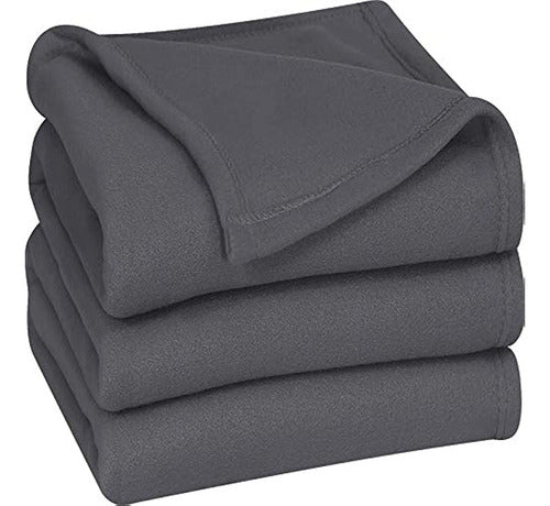 Utopia Ropa De Cama Manta De Lana Tamaño Queen Gris Suave Y 0