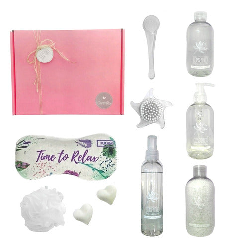 Relaxation Gift Set for Women - Spa Jasmine Zen Kit N10 for a Happy Day - Set Relax Caja Regalo Mujer Spa Jazmín Zen Kit N10 Feliz Día