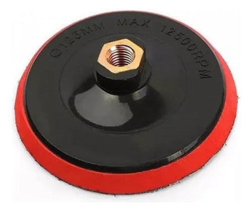 Velcro Backing Disc Drill Grinder Plate 125mm Ruhlmann 2