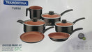 Tramontina Turim 6-Piece Black Cookware Set 2