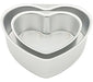 LepoHome 2 Pieces Aluminum Heart Shaped Baking Pan Set 0