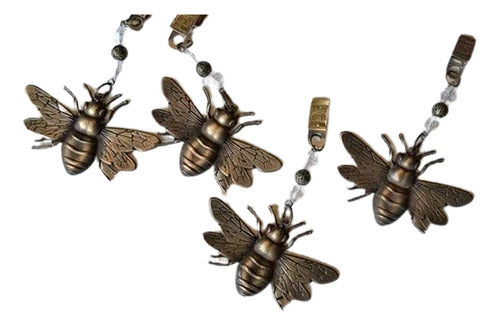 Luciano Dutari 8 Pesas Para Mantel Abeja Metal Bronce Envejecido 0